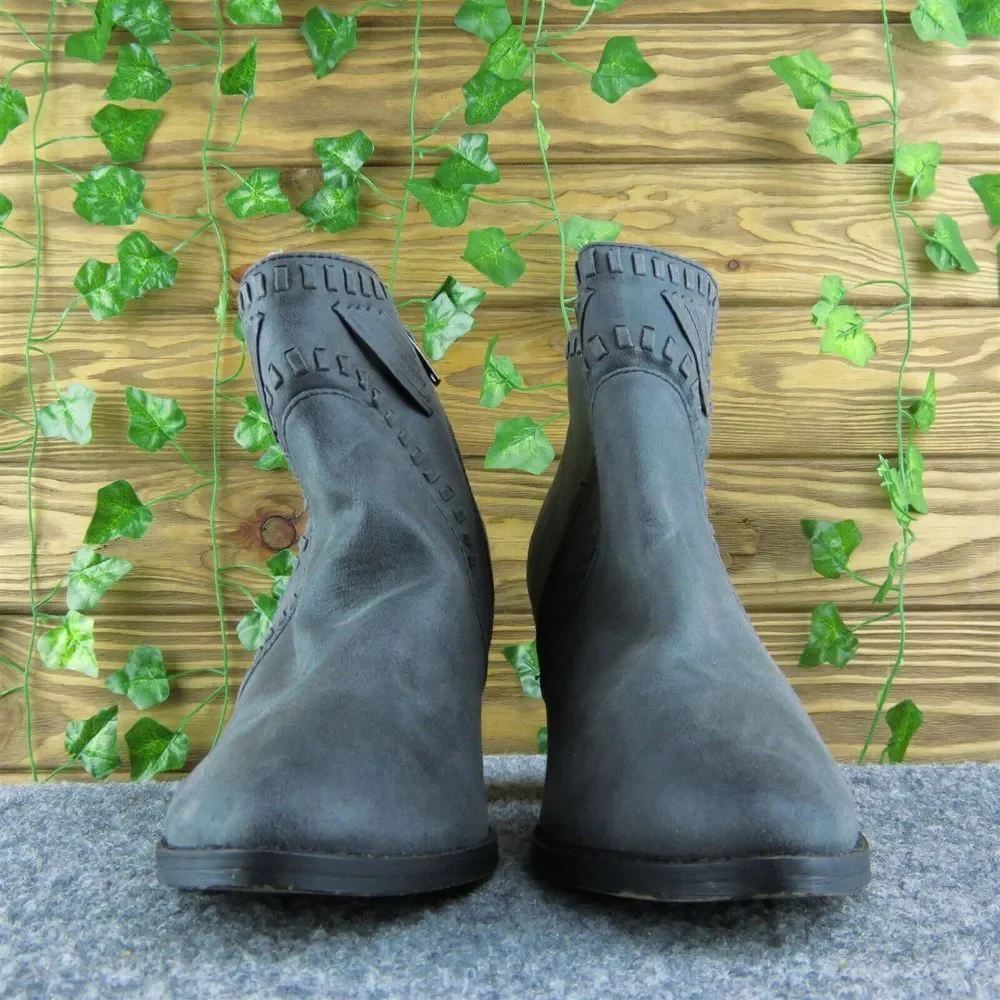 ZIGIsoho Halyn Women Ankle Boots Boots Size 9.5 Medium Gray‎ Synthetic Zip